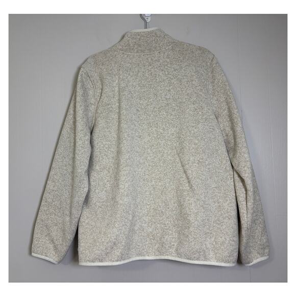 L.L.Bean Cream Sweater Fleece Quarter Snap Pullover Women's 2X Regular - Picture 5 of 5